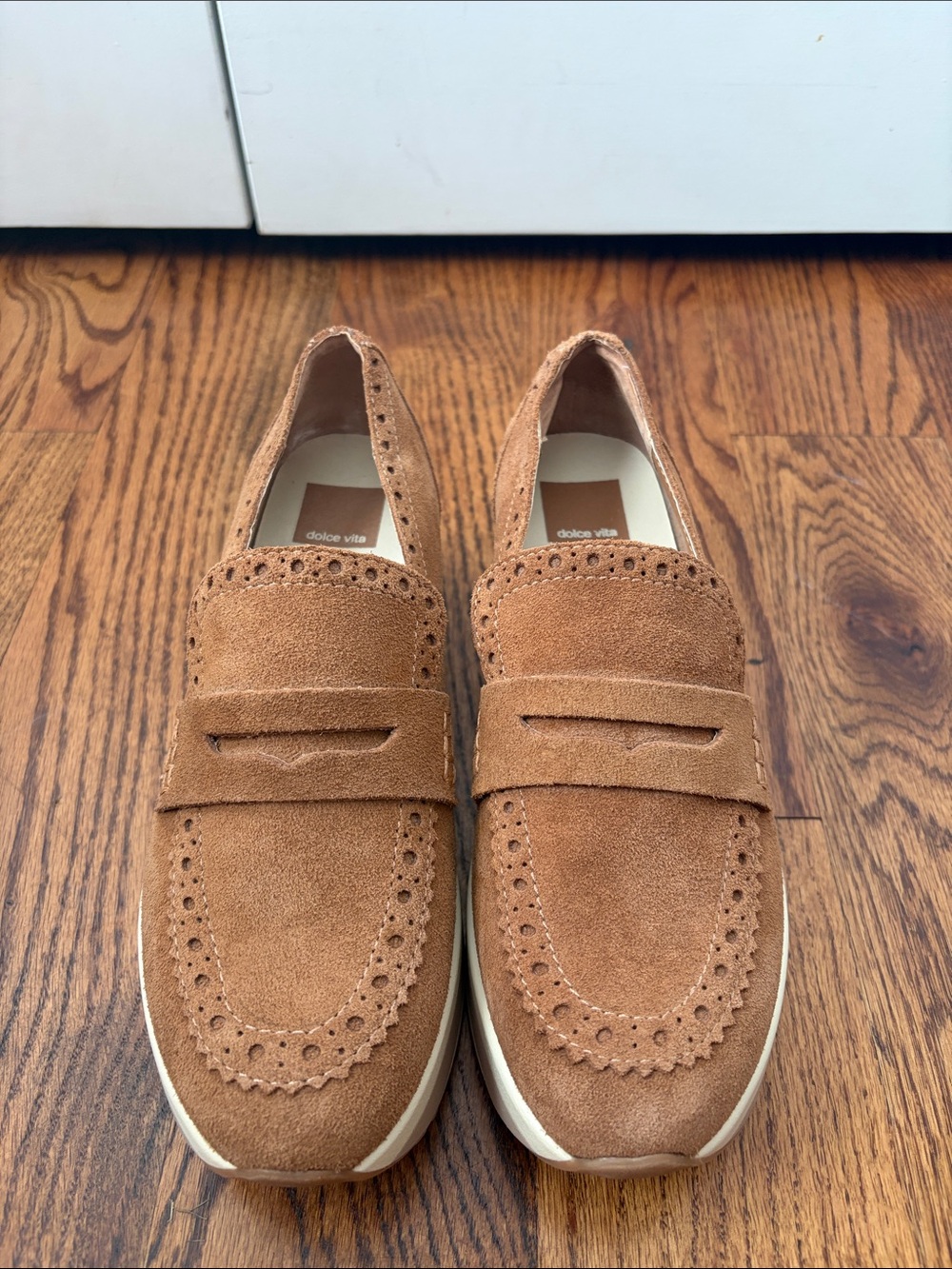Dolce Vita Janine Women's Platform Suede Penny Loafers Size 6.5 - Picture 2 of 6